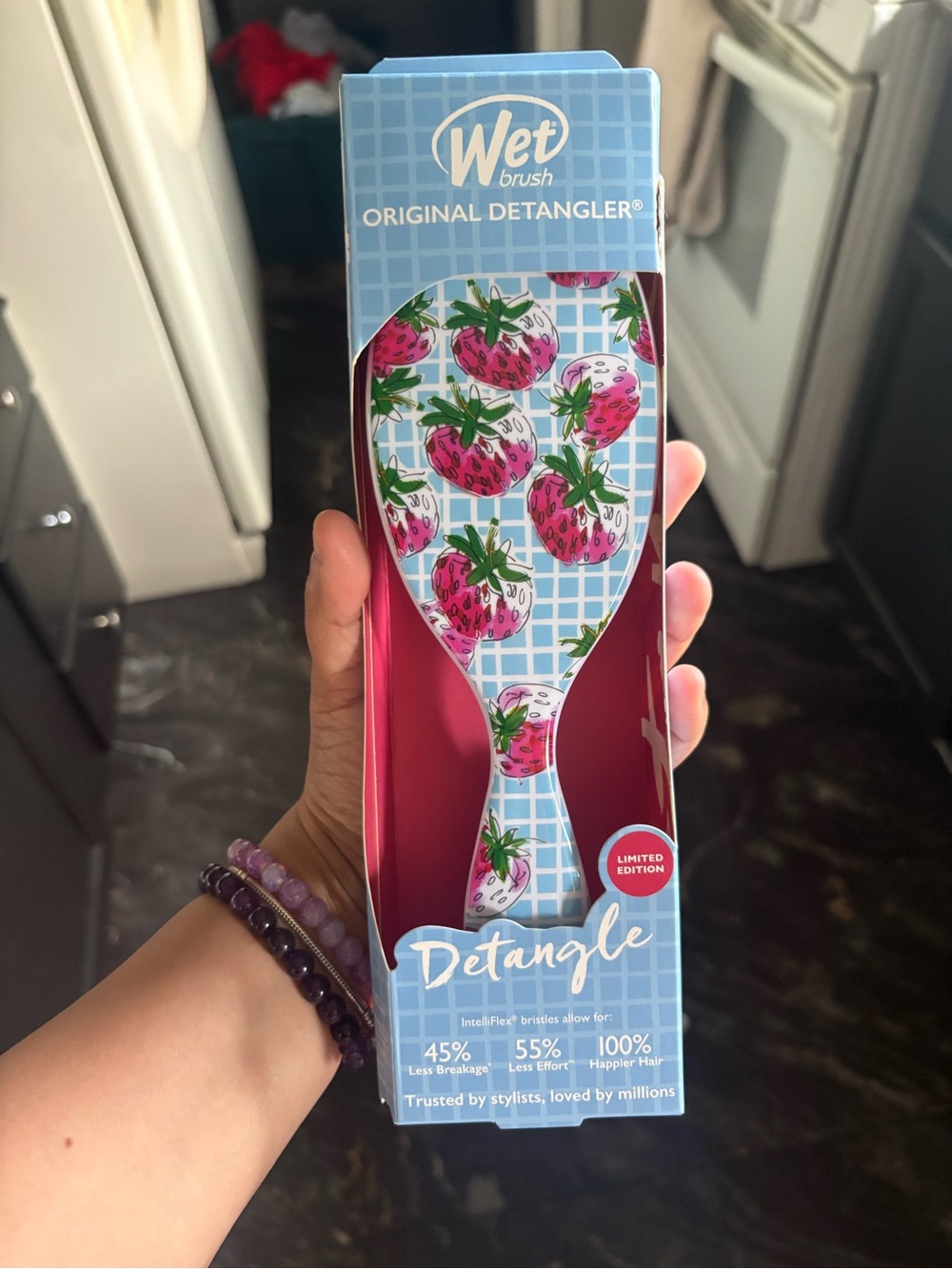 Wet brush Strawberry Print Original Detangler Limited Edition